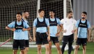 Al Sadd players during their opening training session. The Wolves are scheduled to continue training on a daily basis until August 1, before the squad will travel to the Spanish region of Olot (100 km from Barcelona) ?for the overseas preseason camp.