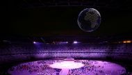 Drones are seen above the stadium during the opening ceremony REUTERS/Marko Djurica/File Photo