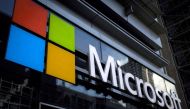 A Microsoft logo is seen on an office building in New York City, U.S. on July 28, 2015. REUTERS/Mike Segar