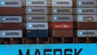 Shipping containers are transported on a Maersk Line vessel through the Suez Canal in Ismailia, Egypt. REUTERS/File Photo