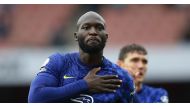 Soccer Football - Premier League - Arsenal v Chelsea - Emirates Stadium, London, Britain - August 22, 2021 Chelsea's Romelu Lukaku celebrates after the match REUTERS/David Klein


