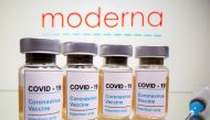 Vials with a sticker reading, 