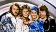 FILE PHOTO: Swedish pop group Abba: Benny Andersson, Anni-Frid Lyngstad, Agnetha Faltskog and Bjorn Ulvaeus pose after winning the Swedish branch of the Eurovision Song Contest with their song 