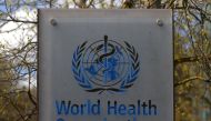 A logo is pictured outside a building of the World Health Organization (WHO) during an executive board meeting on update on the coronavirus disease (COVID-19) outbreak, in Geneva, Switzerland, April 6, 2021. REUTERS/Denis Balibouse/File Photo

