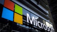 A Microsoft logo is seen on an office building in New York City, U.S. on July 28, 2015. REUTERS/Mike Segar
