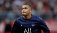 August 29, 2021 Paris St Germain's Kylian Mbappe during the warm up before the match REUTERS/Benoit Tessier/File Photo