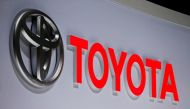 A Toyota logo is displayed at the 89th Geneva International Motor Switzerland March 5, 2019. REUTERS/Pierre Albouy
