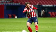 January 12, 2021 Atletico Madrid's Saul Niguez scores their second goal REUTERS/Sergio Perez/File Photo