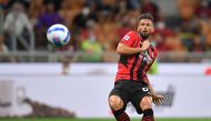 August 29, 2021 AC Milan's Olivier Giroud scores their third goal REUTERS/Daniele Mascolo/File Photo