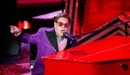 Elton John performs 
