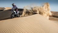 Mohammed Al Balooshi of the UAE riding his KTM. Pic:  RallyZone