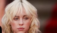 FILE PHOTO: Singer Billie Eilish poses during the world premiere of the new James Bond film 