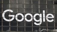 The logo of Google is seen on a building at La Defense business and financial district in Courbevoie near Paris, France, September 1, 2020. REUTERS/Charles Platiau/File Photo