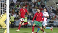 Portugal's Cristiano Ronaldo scores their fifth goal to complete his hat-trick REUTERS/Pedro Nunes