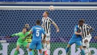  Juventus' Dejan Kulusevski scores their first goal REUTERS/Anton Vaganov
