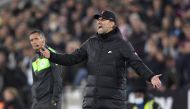 West Ham United v Liverpool - London Stadium, London, Britain - November 7, 2021 Liverpool manager Juergen Klopp reacts Reuters/Tony Obrien