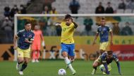 Brazil's Lucas Paqueta in action with Colombia's James Rodriguez REUTERS/Amanda Perobelli
