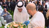 Qatar Airways Group Chief Executive and Chairman of Qatar Tourism H E Akbar at the opening of the 11th edition of Qatar International Food Festival, at Al Bidda Park, yesterday. All pictures by Abdul Basit / The Peninsula  