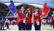 Volunteers at the 2018 FIFA World Cup.