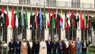 Minister of Justice H E Masoud bin Mohammed Al Ameri with other participants during the 37th session of the Council of Arab Justice Ministers.