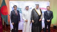 FROM LEFT: Ambassador of Bangladesh Md Jashim Uddin; Director of the Department of Asian Affairs, Ministry of Foreign Affairs of Qatar, Yousef Sultan Larem; Chairman of Alfardan Group, Hussain Alfardan; and Ambassador of India to Qatar Dr. Deepak Mittal during the event.