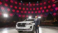 Ashwani Gupta, Chief Operating Officer at Nissan Motor Company, with the 2022 Patrol 70th Anniversary model