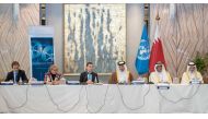 Speaker of the Shura Council H E Hassan bin Abdullah Al Ghanem and other dignitaries at the event.  