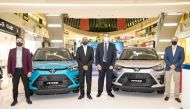 AAB officials with the all-new Toyota Raize during the launch ceremony at Doha Festival City, recently. 