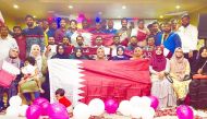 Focus Qatar members at a Qatar National Day event. 