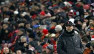 December 22, 2021 Liverpool manager Juergen Klopp looks dejected REUTERS/Craig Brough