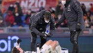 January 9, 2022 Juventus' Federico Chiesa receives medical attention after sustaining an injury. . REUTERS/Alberto Lingria