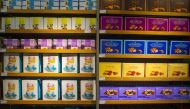 Boxes of biscuits boxes are seen in the food department at a Marks & Spencer store in Brussels, Belgium September 4, 2015. REUTERS/Yves Herman/File Photo