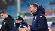  Genoa coach Andriy Shevchenko reacts REUTERS/Jennifer Lorenzini/File Photo
