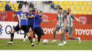 Al Sailiya and Al Duhail players in action during yesterday's match.