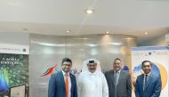 Officials of SriLankan airlines and Ali Bin Ali Holidays.