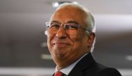 Portugal's Prime Minister and Socialist Party (PS) Secretary General Antonio Costa smiles after winning the general election in Lisbon, Portugal, January 31, 2022. REUTERS/Pedro Nunes
