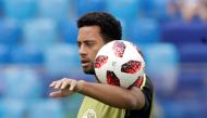 Belgium's Mousa Dembele during the warm up before the match REUTERS/Henry Romero/File Photo