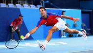 Novak Djokovic of Serbia in action during his bronze medal match against Pablo Carreno of Spain/File Photo