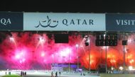 A general view of fireworks after the Qatar Grand Prix on Sunday.