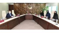 Assistant Foreign Minister  H E Lolwah bint Rashid Al Khater during a meeting with Ambassador of European Union to Qatar H E Dr. Cristian Tudor, yesterday.
