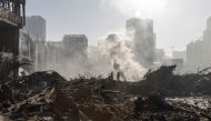 General view of the site of a bombing at a shopping center as Russia's invasion of Ukraine continues, in Kyiv, Ukraine March 21, 2022. REUTERS/Marko Djuricá
