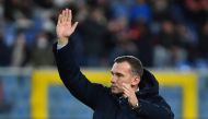 December 1, 2021 Genoa coach Andriy Shevchenko reacts REUTERS/Massimo Pinca/File Photo