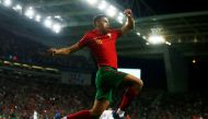 Portugal's Matheus Nunes celebrates scoring their third goal REUTERS/Pedro Nunes


