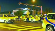  Al Fazaa and a traffic patrol regulate traffic following an accident at the an intersection. (file photo / Baher Amin)