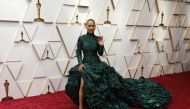Jada Pinkett Smith poses on the red carpet during the Oscars arrivals at the 94th Academy Awards in Hollywood, Los Angeles, California, U.S., March 27, 2022. REUTERS/Eric Gaillard
