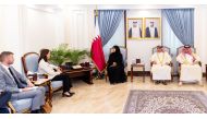 Deputy Speaker of the Shura Council H E Dr. Hamda bint Hassan Al Sulaiti meeting with Ambassador for Human Rights at the Ministry of Foreign Affairs of the Kingdom of the Netherlands H E Dr. Bahia Tahzib-Lie.