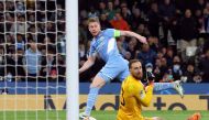 Manchester City's Kevin De Bruyne scores their first goal REUTERS/Phil Noble TPX IMAGES OF THE DAY

