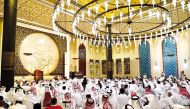 Participants in the Katara Mosque lecture.