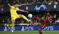 Villarreal's Giovani Lo Celso in action with Bayern Munich's Serge Gnabry REUTERS/Pablo Morano