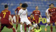 Al Sadd's Akram Afif in action during the match against FC Nasaf, yesterday.